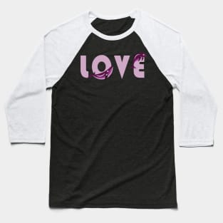 Pink love is in the ocean Baseball T-Shirt